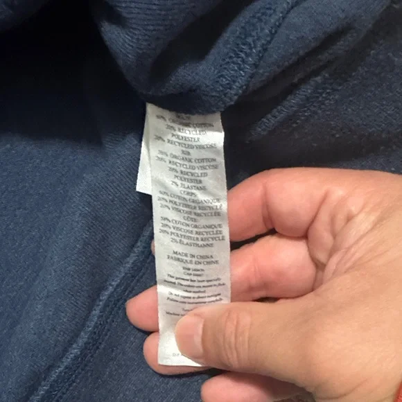 Faherty Men’s Size XXL Surfside Beach Fleece Sweatshirt Sea Navy Soft Knit - Picture 10 of 12